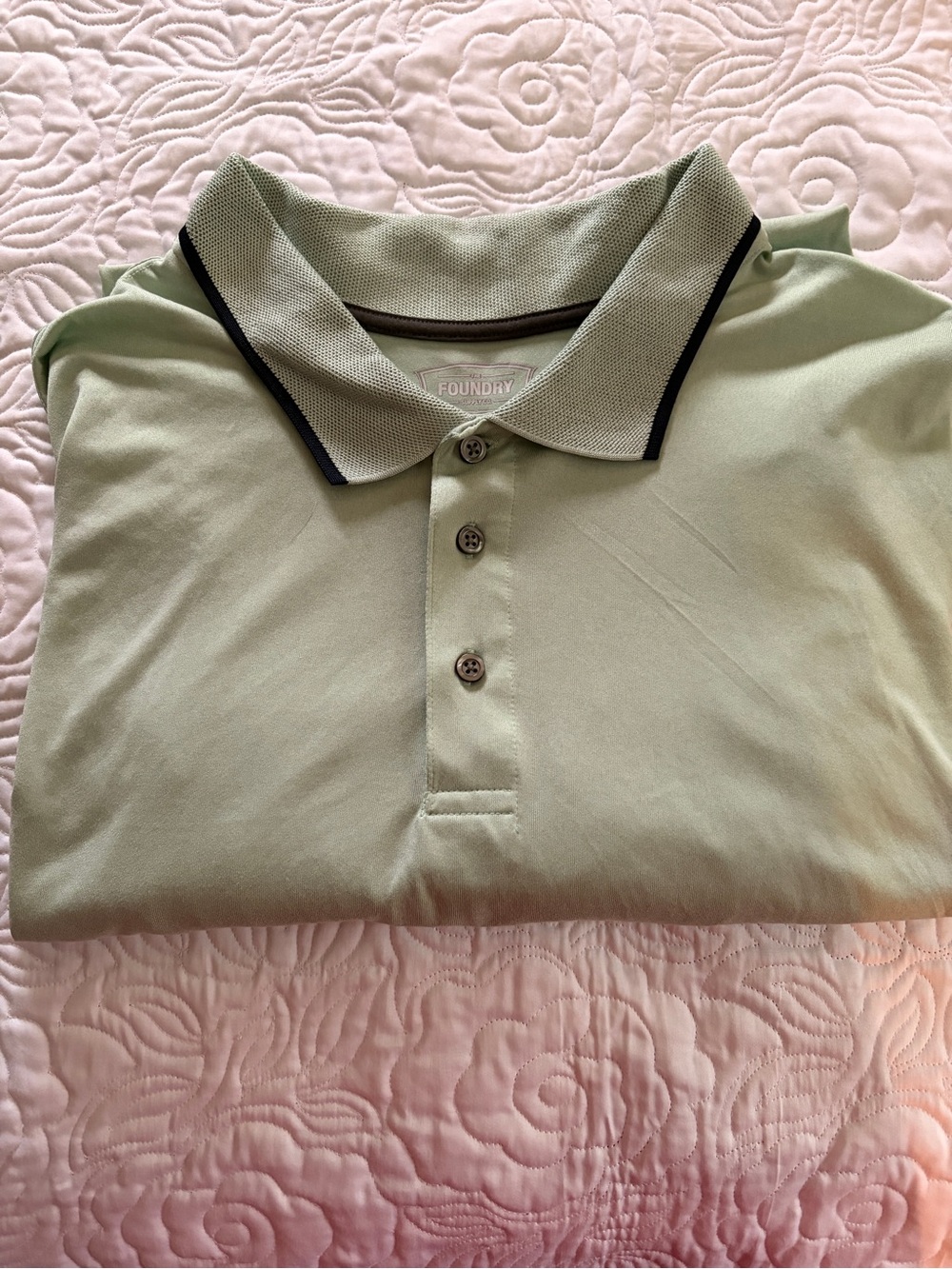 Big & Tall The Foundry Supply Co. Men’s Light Green Polo Shirt